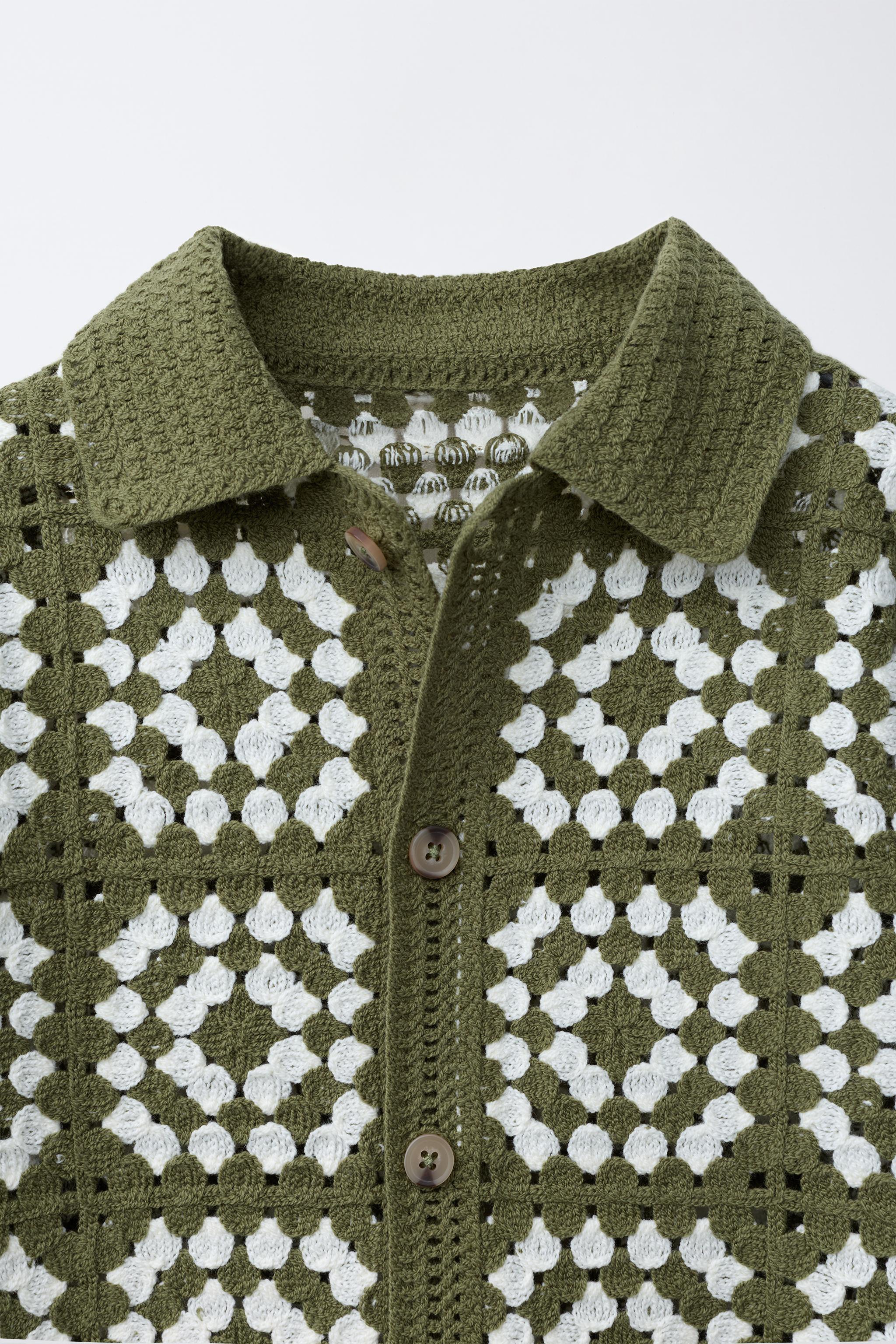 CROCHET KNIT SHIRT
